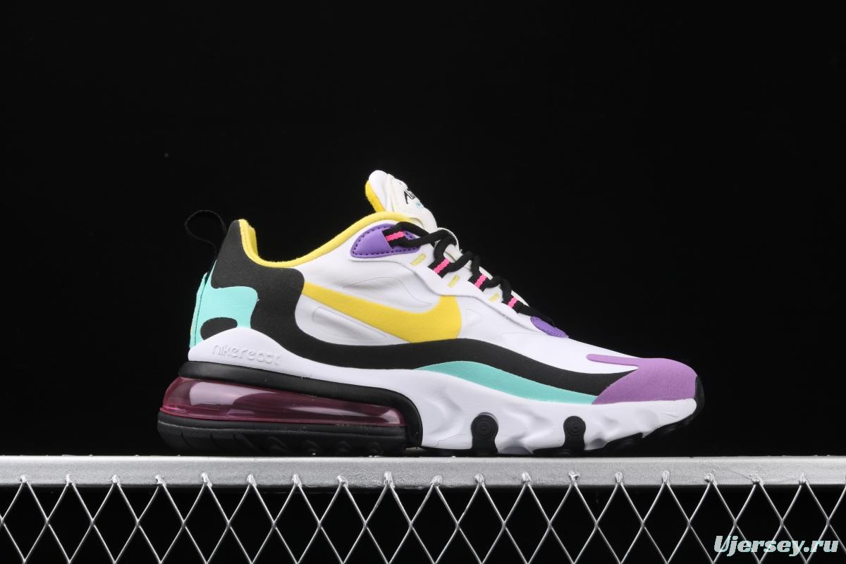 NIKE Air Max 270React new high-frequency mesh function half-palm air cushion cushioning running cloth shoes AT6174-101