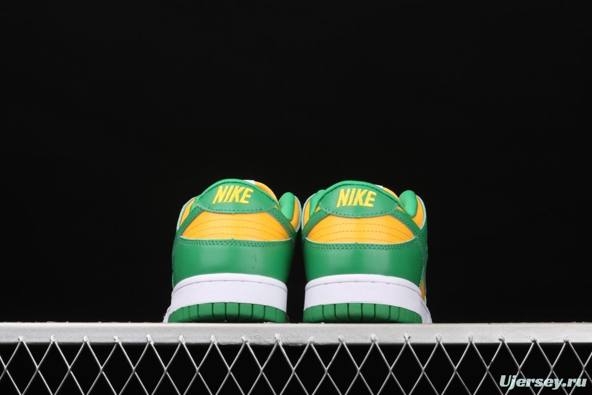 NIKE DUNK SB Low SP Brazil Slam Dunk Series retro low-top leisure sports skateboard shoes CU1727-700