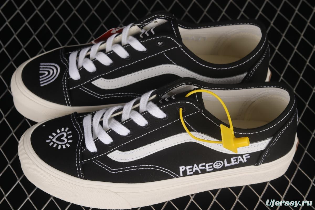 Vans Old Skool Tapered PEACEMINUSONE classic black and white small head low-top casual shoes VN0A54F41KP