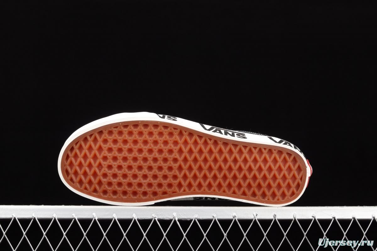 Vans Style 36 new half-crescent black and white side LOGO printed low-top casual board shoes VN0A3ZCJ9IG