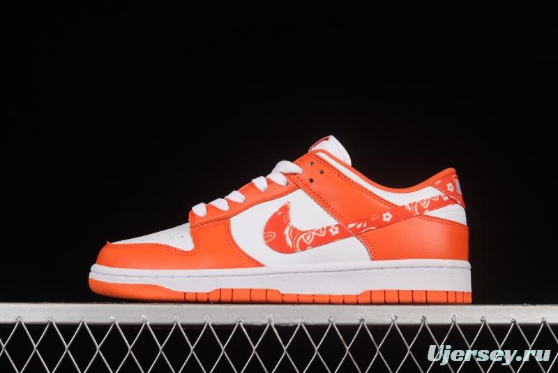 NIKE DUNK Low Cashew Blossom White Orange SB Buckle Breakbackboard Fashion Casual Sneakers DH4401-103