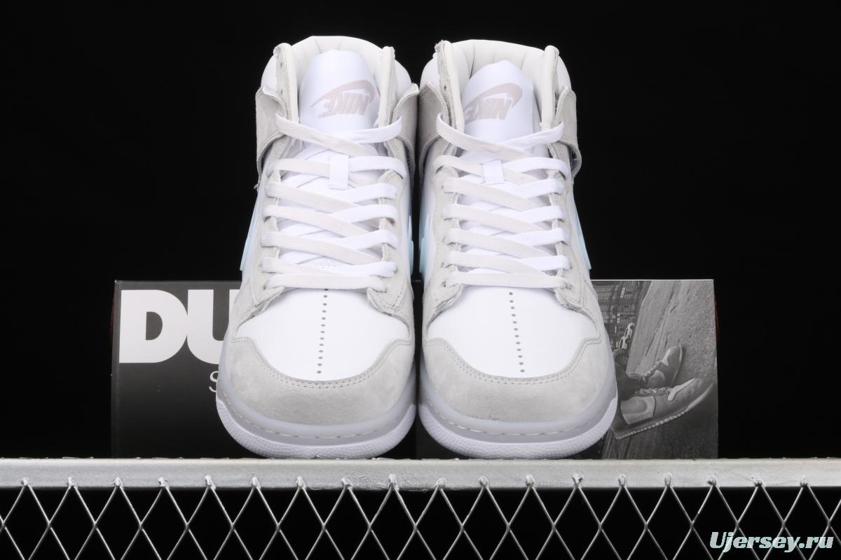 Slam Jam x NIKE DUNK High series all-head leather high-top casual skateboard shoes DA1639-100