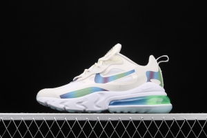 NIKE Air Max 270React 2020 new high-frequency net hollowing out function half-palm air cushion running shoes CT5064-100