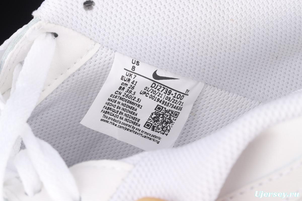 NIKE Air Force 1o07 Low raw rubber all-white low-top casual board shoes DJ2739-100