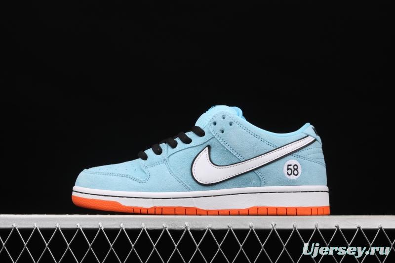 WE CLUB 58 x NIKE SB DUNK Low Pro Club 58 Gulf Slam Dunk Series low side leisure sports skateboard shoes BQ6817-401