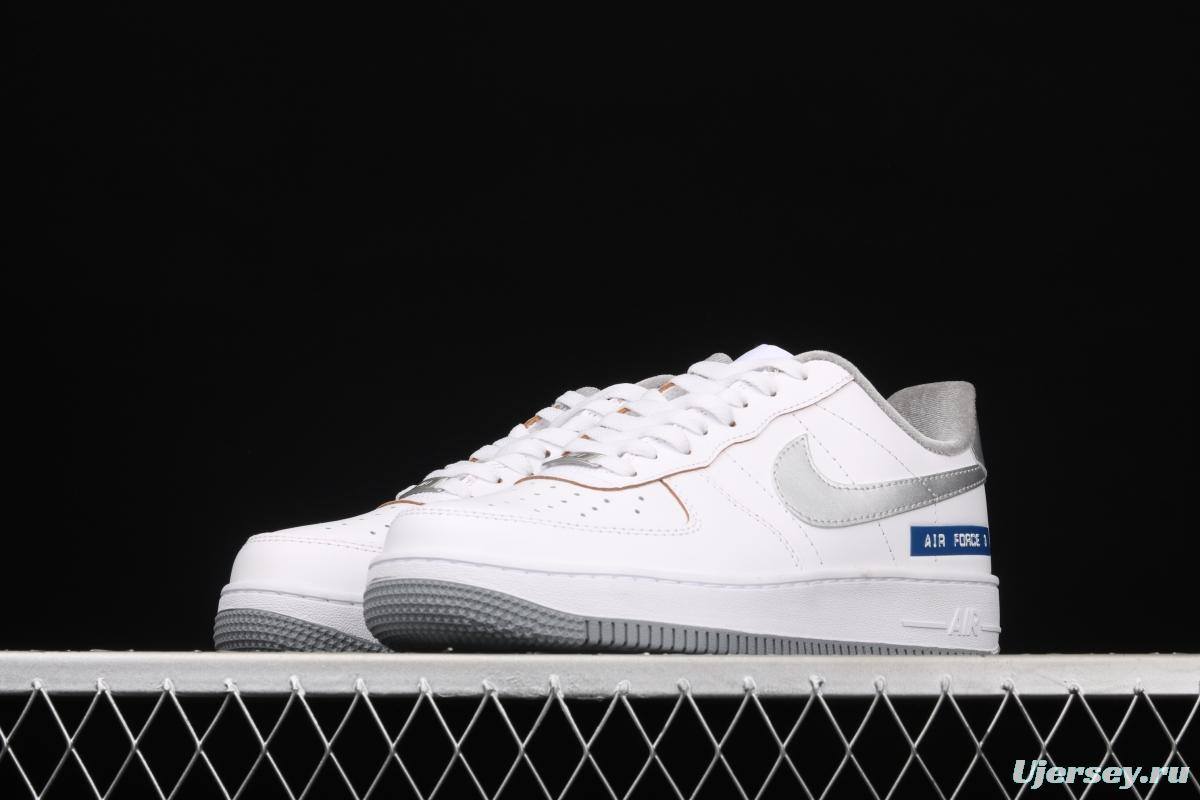 NIKE Air force1 Low labei maker white and blue color matching low-top casual board shoes DC5209-100