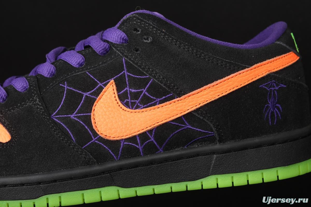 NIKE SB DUNK Low Night of Mischief Halloween themed low top skateboard shoes BQ6817-006