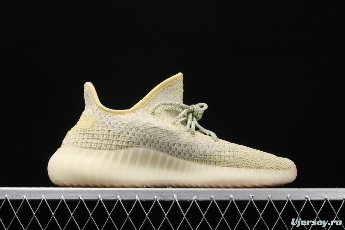 Adidas Yeezy 350 Boost V2 FV3250 Darth Coconut 350 second generation hollowed-out lemon yellow angel color BASF Boost original