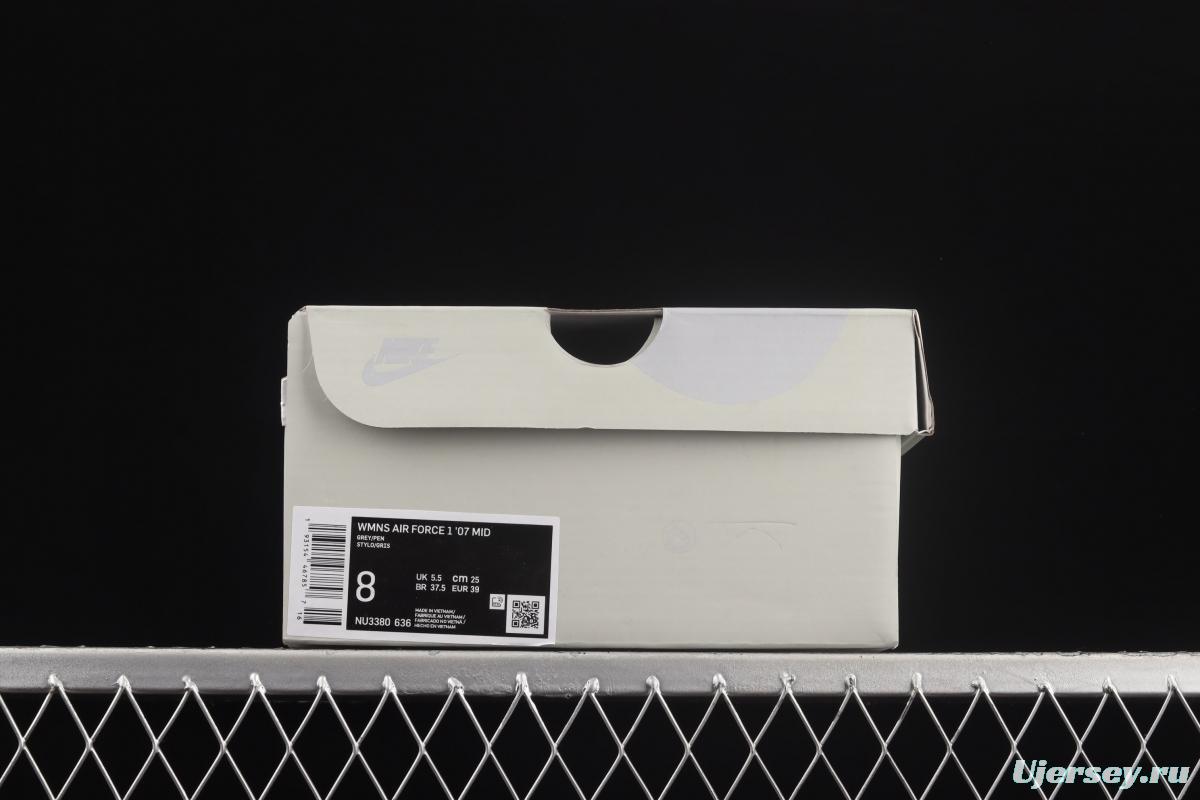 NIKE Air Force 1x 07 Mid x Uniterrupted James co-signed graffiti 3M reflective medium side leisure sports board shoes NU3380-636