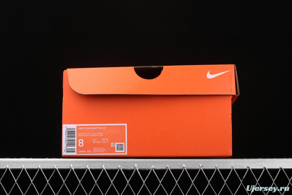 NIKE DownShifter 10-pin eye breathable slow shock fast running shoes CI9981-400