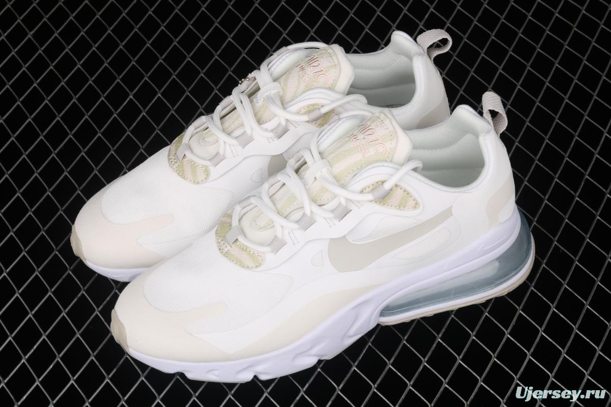 NIKE Air Max 270React new high-frequency mesh function half-palm air cushion running shoes CV8815-100