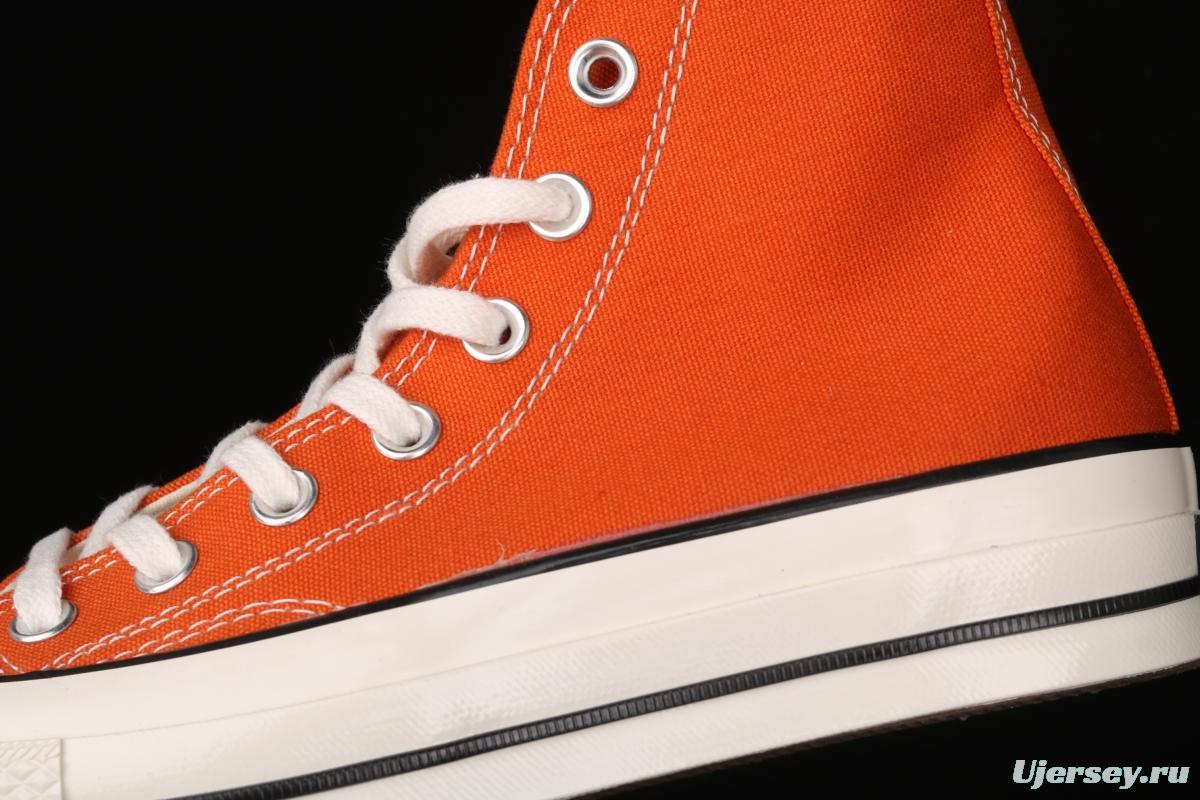 Converse Chuck 70s spring new color bonfire orange matching high-top casual board shoes 171475C