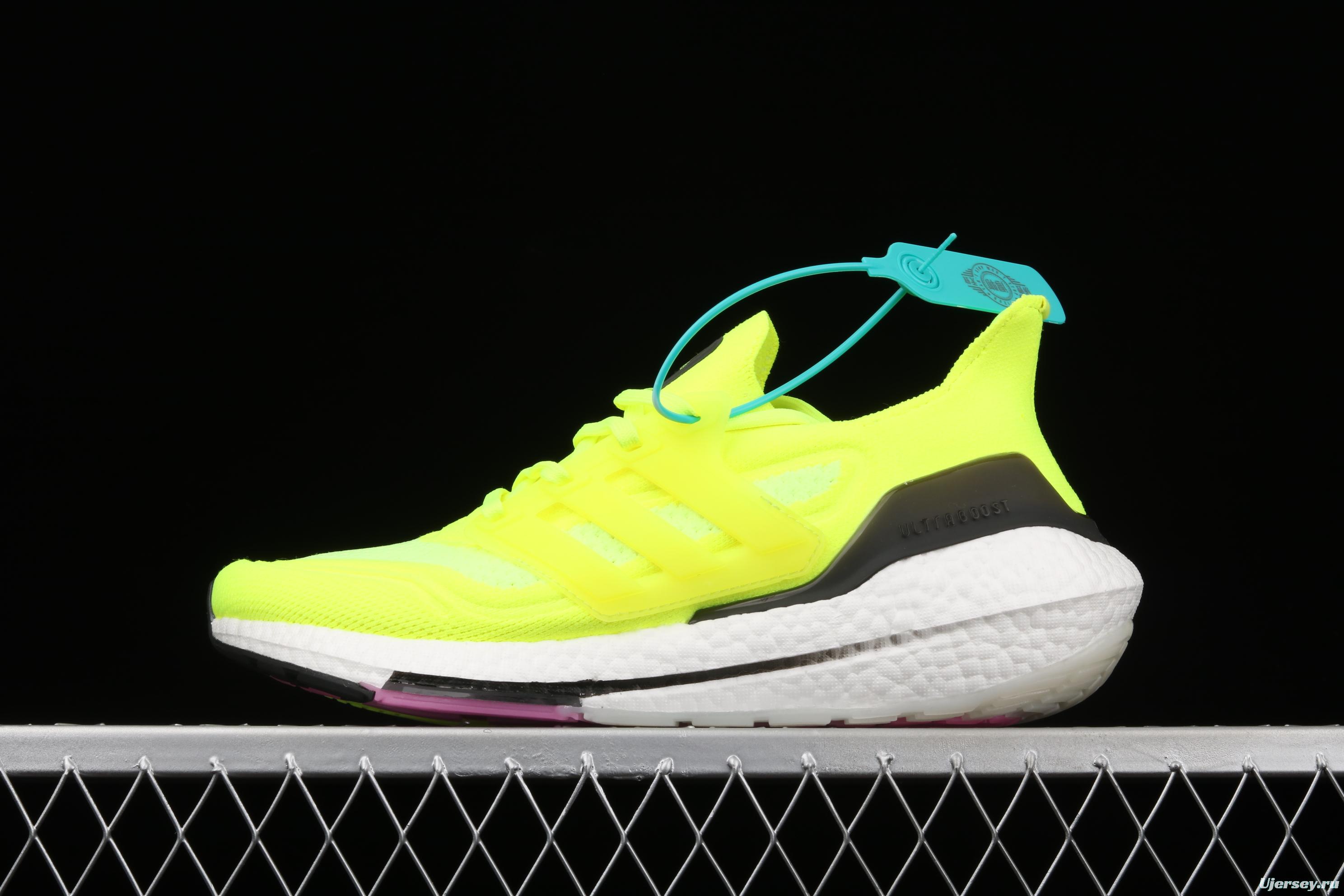 Adidas Ultra Boost 21 Consortium FY0373 Das new thick-soled popcorn running shoes