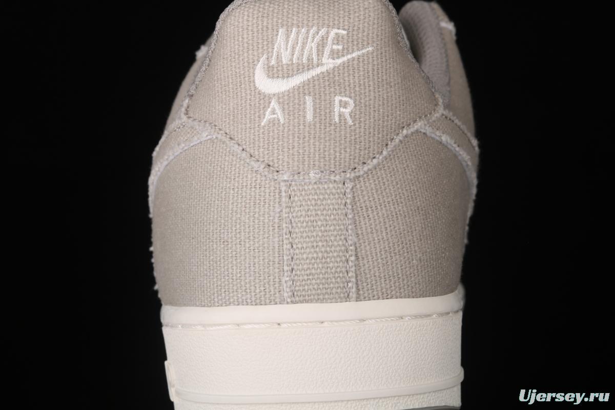 NIKE Air Force 1x07 sail leather spliced low-top casual board shoes BQ5806-228