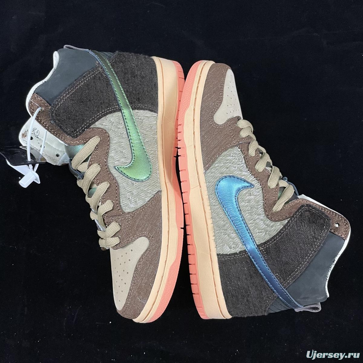 Concepts x NIKE SB DUNK High Mallard (wild duck) dunk series retro high top leisure sports skateboard shoes DC6887-200