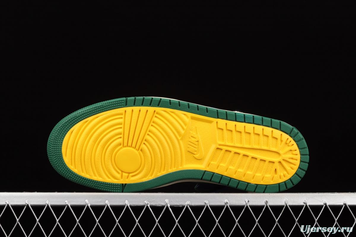 Air Jordan 1 Zoom Comfort blue green California high top classic retro culture leisure sports basketball shoes DJ1199-400