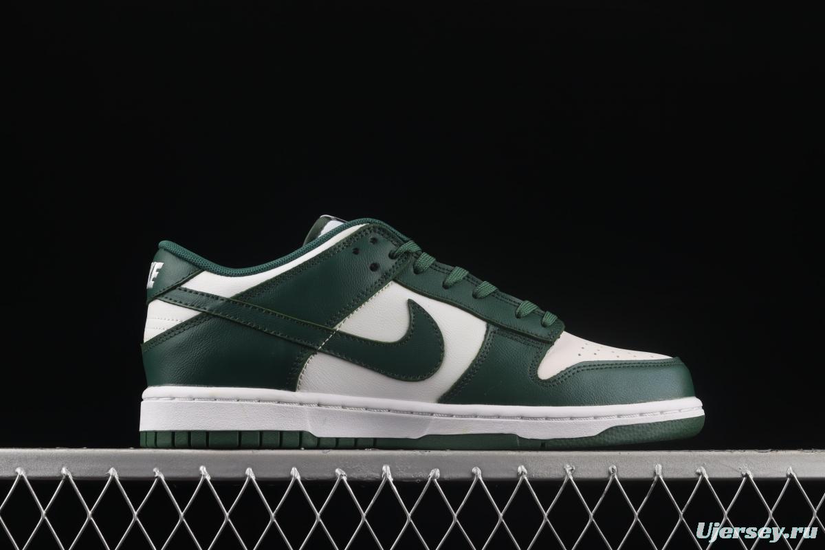 NIKE SB DUNK Low Team Green Michigan White and Green Slam Dunk Series low side Leisure Sports Skateboard shoes DD1391-101