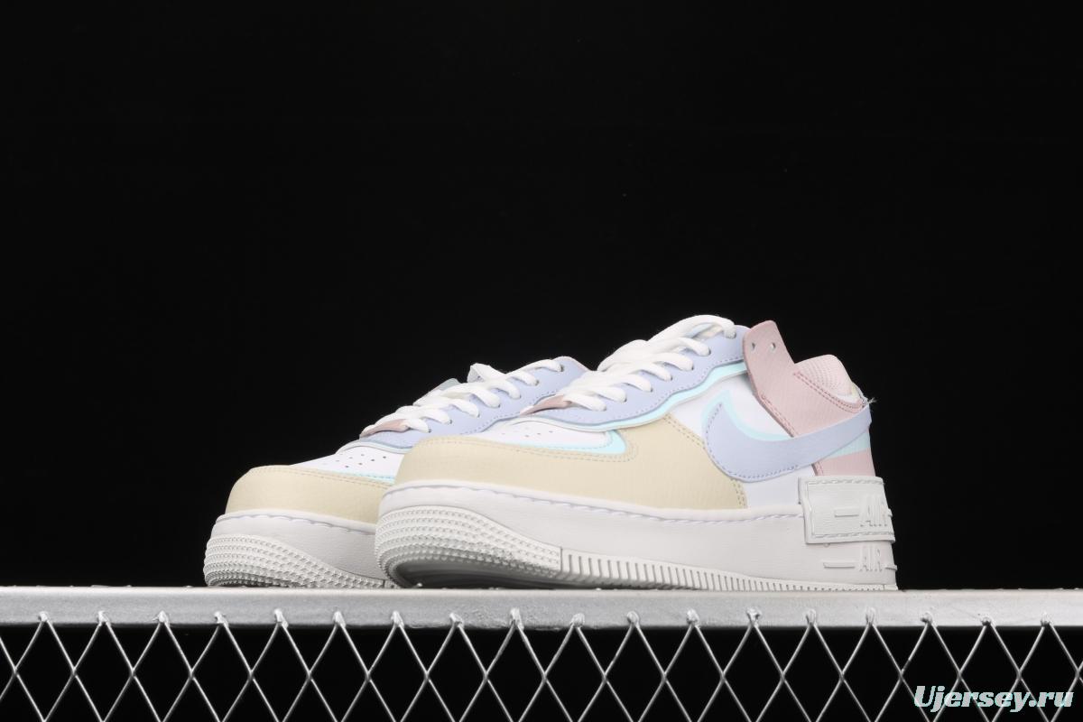 NIKE Air Force 1 ShAdidasow light weight heightened low-top 100-top board shoes CI0919-106