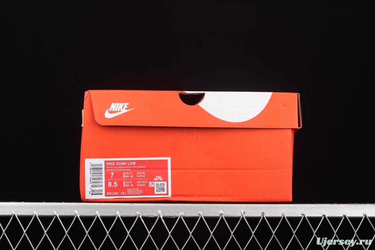 NIKE SB DUNK Low Team Green Michigan White and Green Slam Dunk Series low side Leisure Sports Skateboard shoes DD1391-101