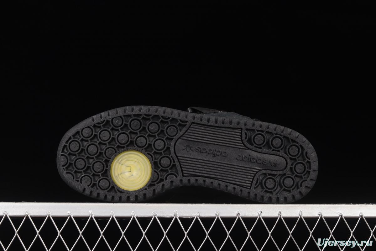 Adidas BAdidas Bunny Forum 84 Low GW5021 black rabbit Velcro popular single classic vintage basketball shoes