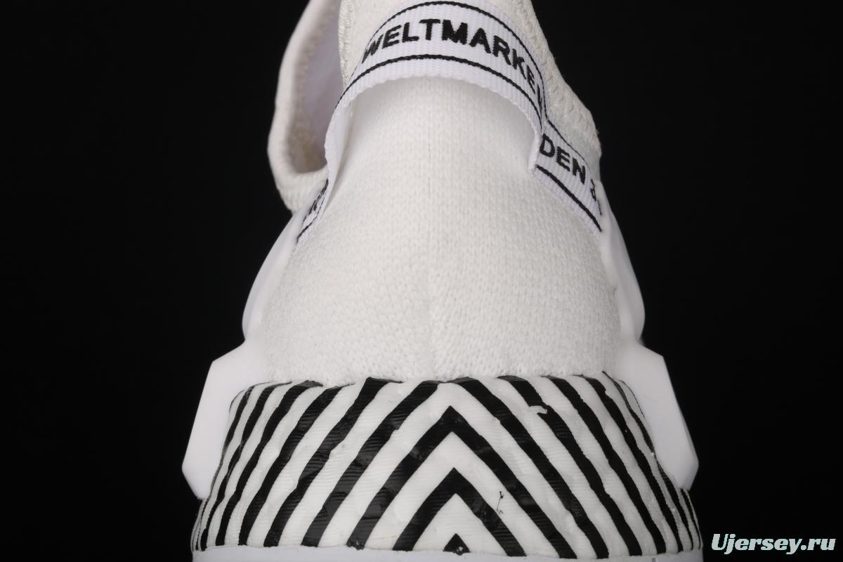 Adidas NMD R1 Boost V2 FY2105 second generation elastic knitted surface popcorn running shoes