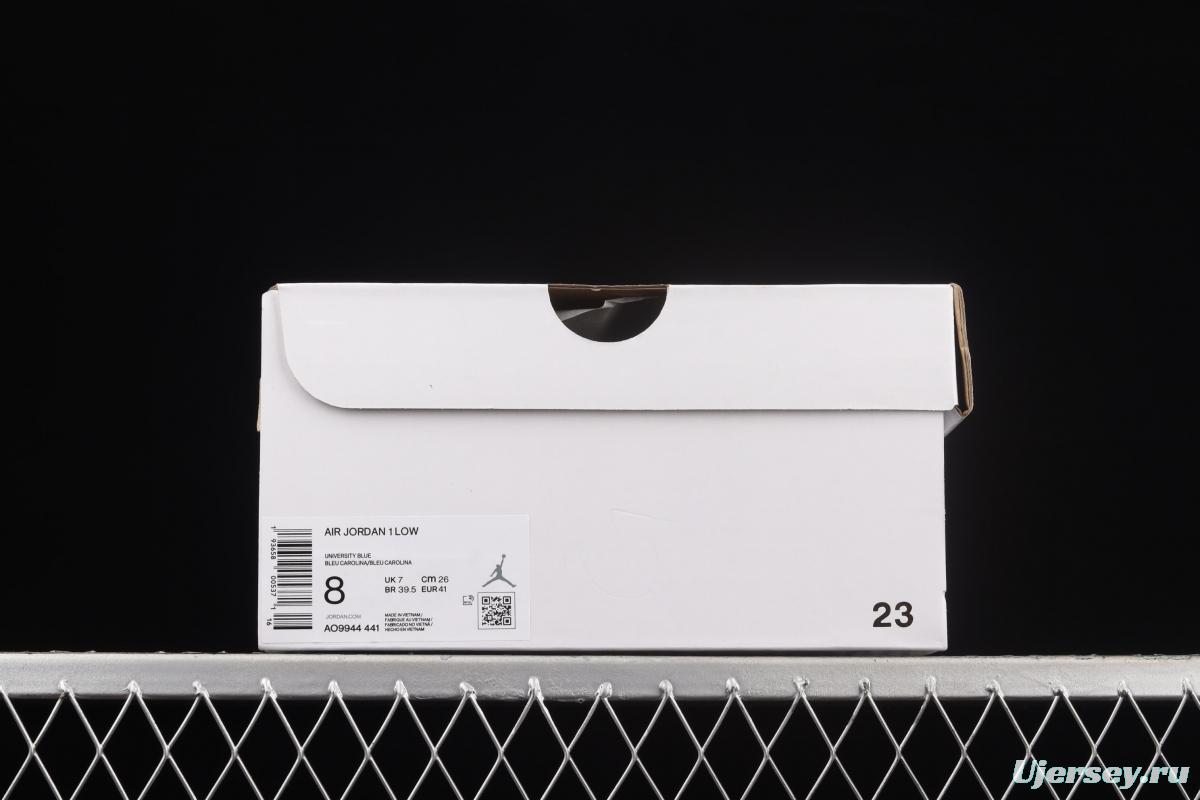 Air Jordan 1 Low North Carolina low side Culture Leisure Sport shoes AO9944-441