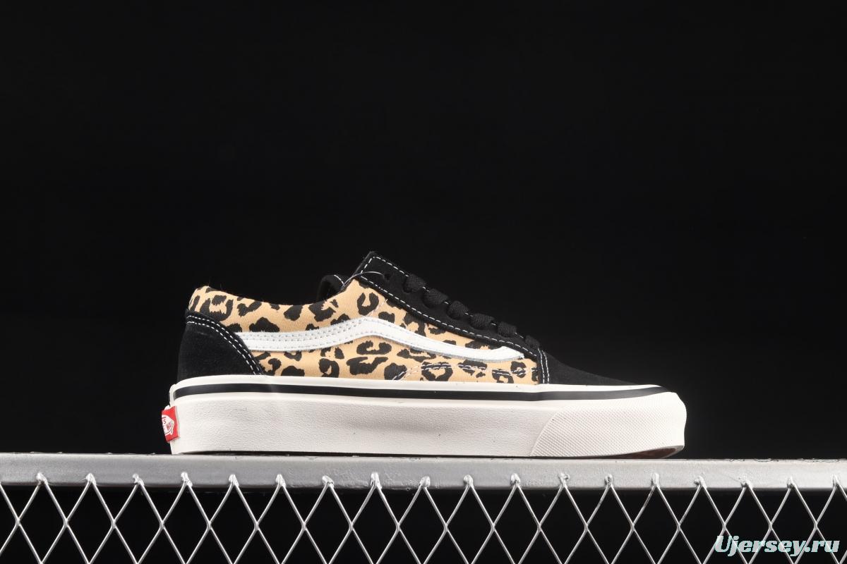 Vans Anahiem Factory Skool 36 DX Anaheim new leopard print low-top shoes VN0A54F39GI