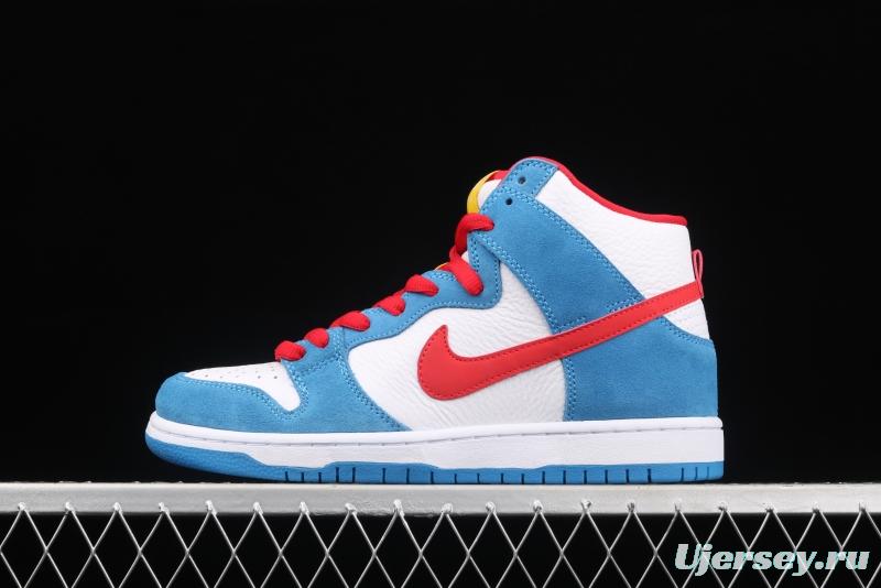 NIKE SB DUNK High Doraemon robot cat theme color matching CI2692-400