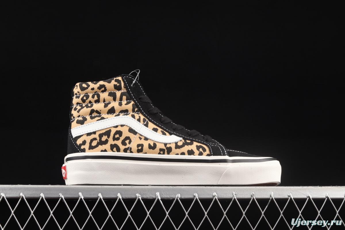 Vans UA SK8-Hi 38 DX Anaheim new leopard print high upper shoes VN0A38GFSGI