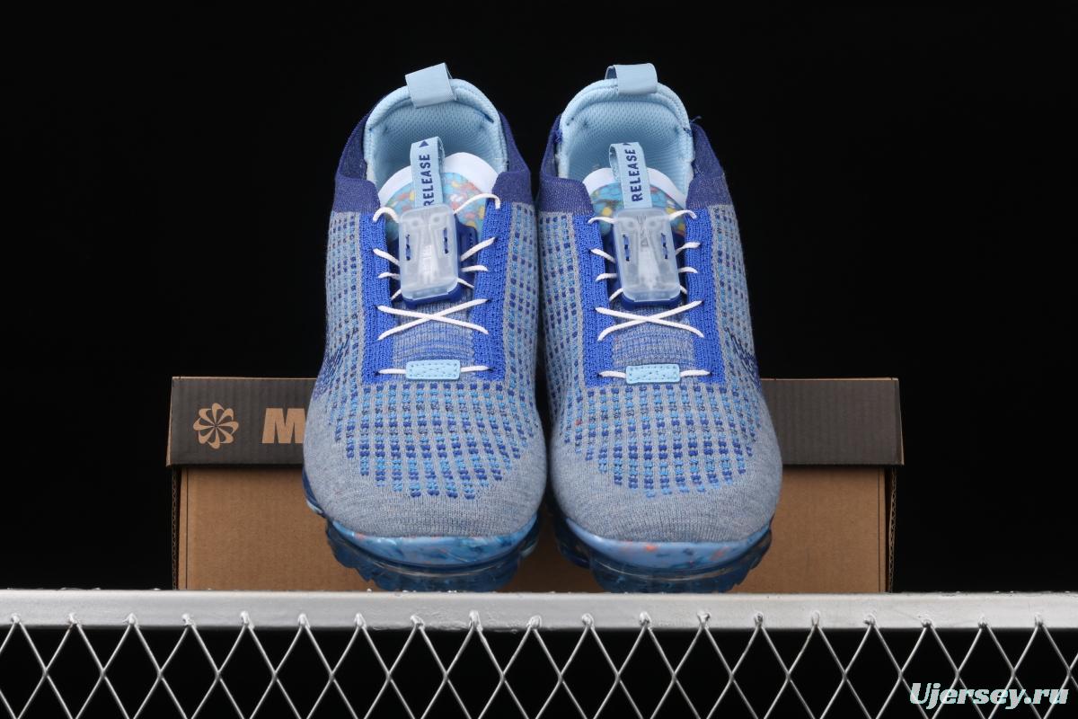 NIKE Air Vapormax 2020 Flyknit fly-woven fast tie full-palm air cushion jogging shoes CT1823-400