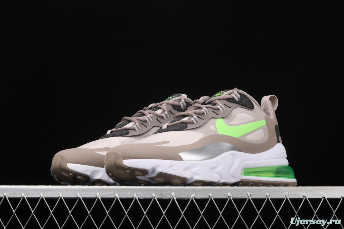 NIKE Air Max 270React new high-frequency mesh hollowing out function half-palm air cushion running shoes CQ4598-231