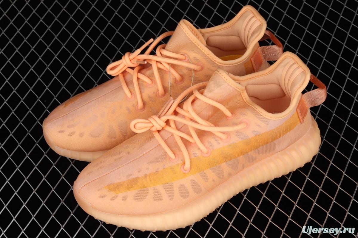 Adidas Yeezy Boost 350V2 Mono Mist GW2870 Darth Coconut 350 second generation ice silk series misty orange color BASF popcorn