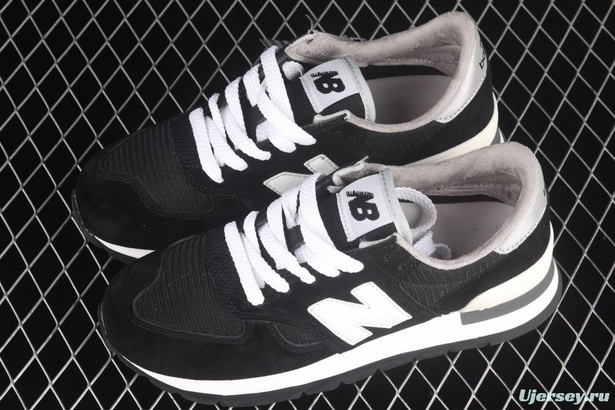 New Balance NB990 series of high-end American retro leisure running shoes W990BLK
