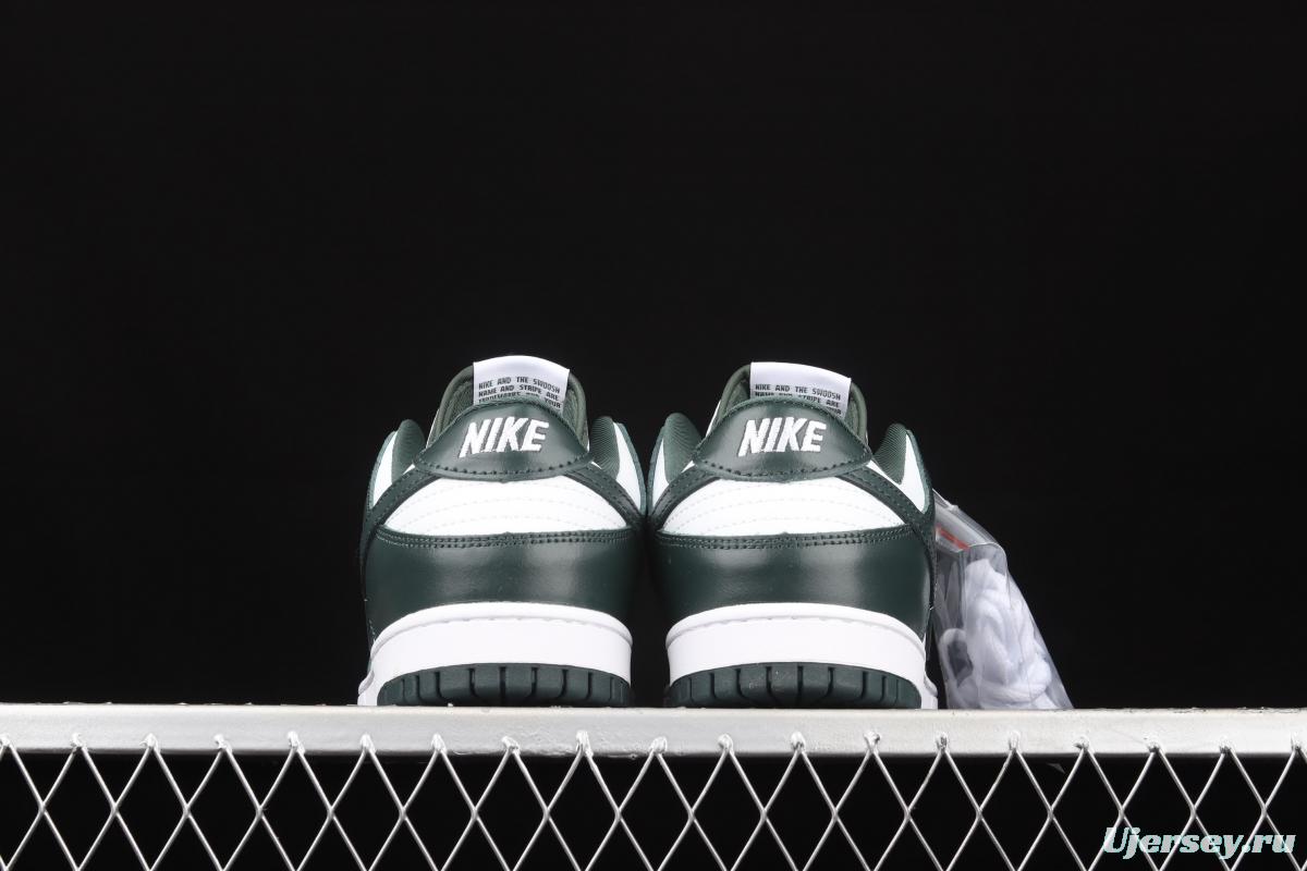 NIKE SB DUNK Low Team Green Michigan White and Green Slam Dunk Series low side Leisure Sports Skateboard shoes DD1391-101