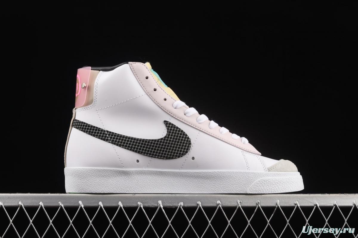 NIKE Blazer Mid Have A Good Game e-sports theme Trail Blazers high-top casual board shoes DO2331-101