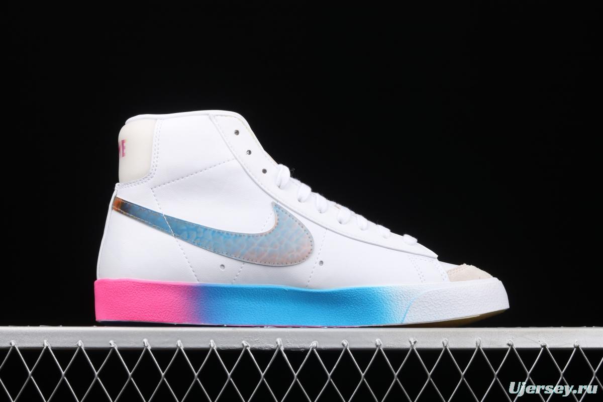 NIKE Blazer Mid'77 Vntg Suede Mix engraving classic leather face rainbow color trailblazer CZ8653-136