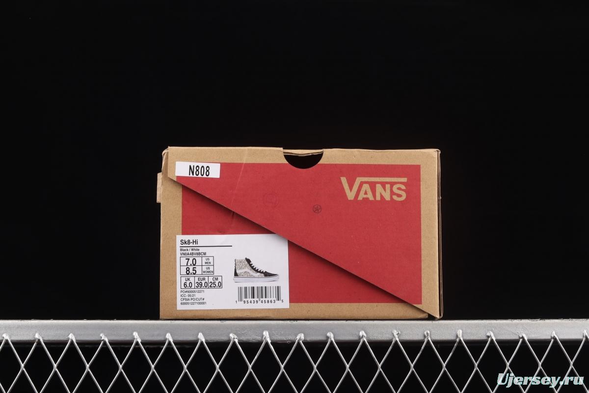 Vans Sk8-Hi Vance Bear Biscuit High Top Leisure Board shoes VN0A4BV8BCM