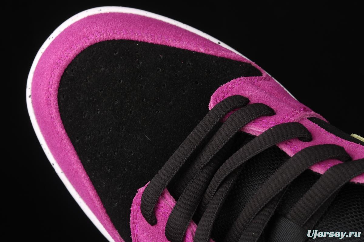 NIKE DUNK SB Low SP black rose red retro low-top leisure sports skateboard shoes BQ6817-501