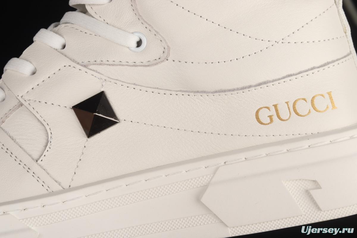 Gucci Screener GG High-Top Sneaker Gucci retro college style leisure Martin boots 02JPO63229