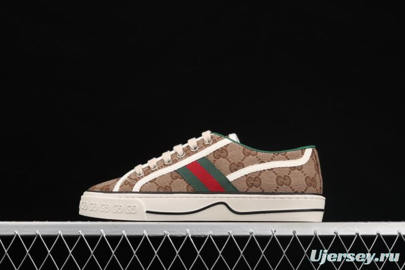 Gucci Tennis 1977 Print Sneaker canvas printed retro leisure sports board shoes