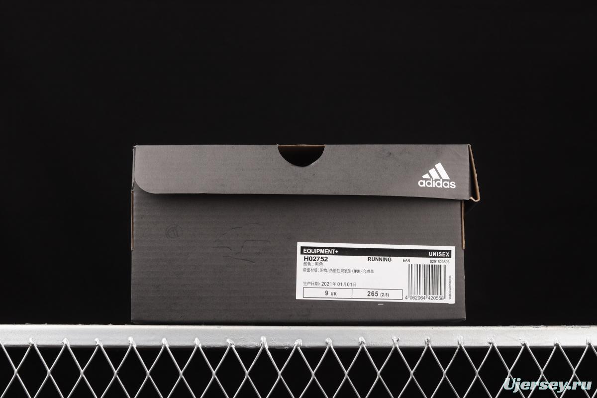 Adidas EQUIPMENT+ H02752 New cushioning breathable Popcorn Leisure running shoes in 2021