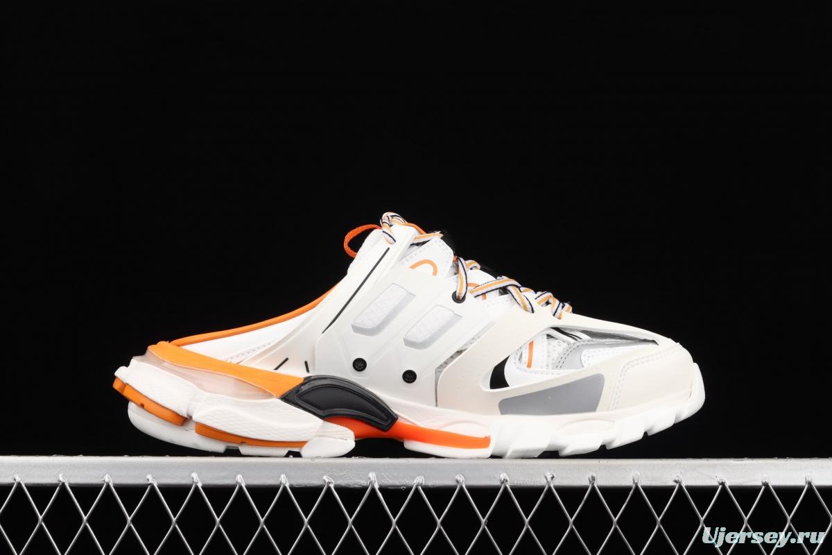 Balenciaga Sneaker Tess s.Gomma MAILLE WHITE/ORANGE 2021ss 3.0 three-generation outdoor concept shoes semi-drag W3CP59059