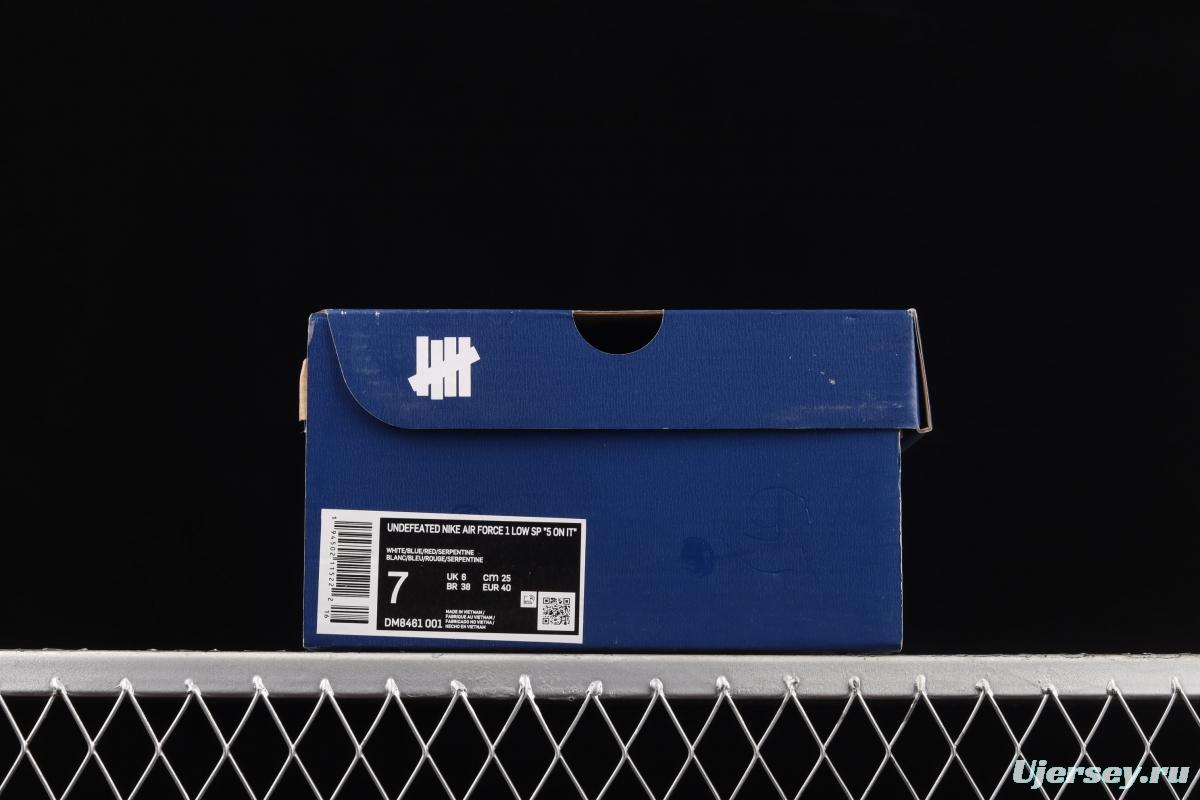 Undefeated x NIKE Air Force 1 Low co-branded low-top casual board shoes DM8461-001