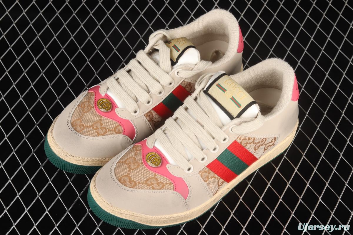 Gucci Distressed Screener Sneaker Gucci classic dirty shoes