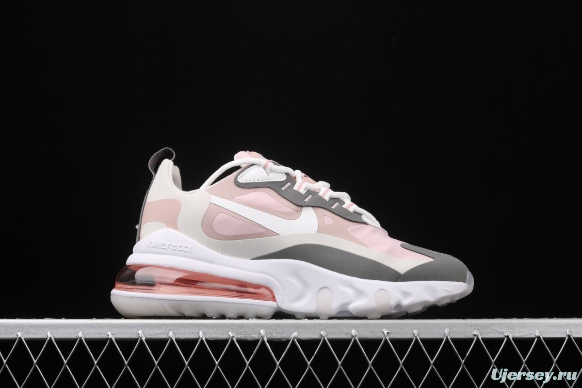 NIKE Air Max 270React new high-frequency mesh function half-palm air cushion running shoes CI3899-500