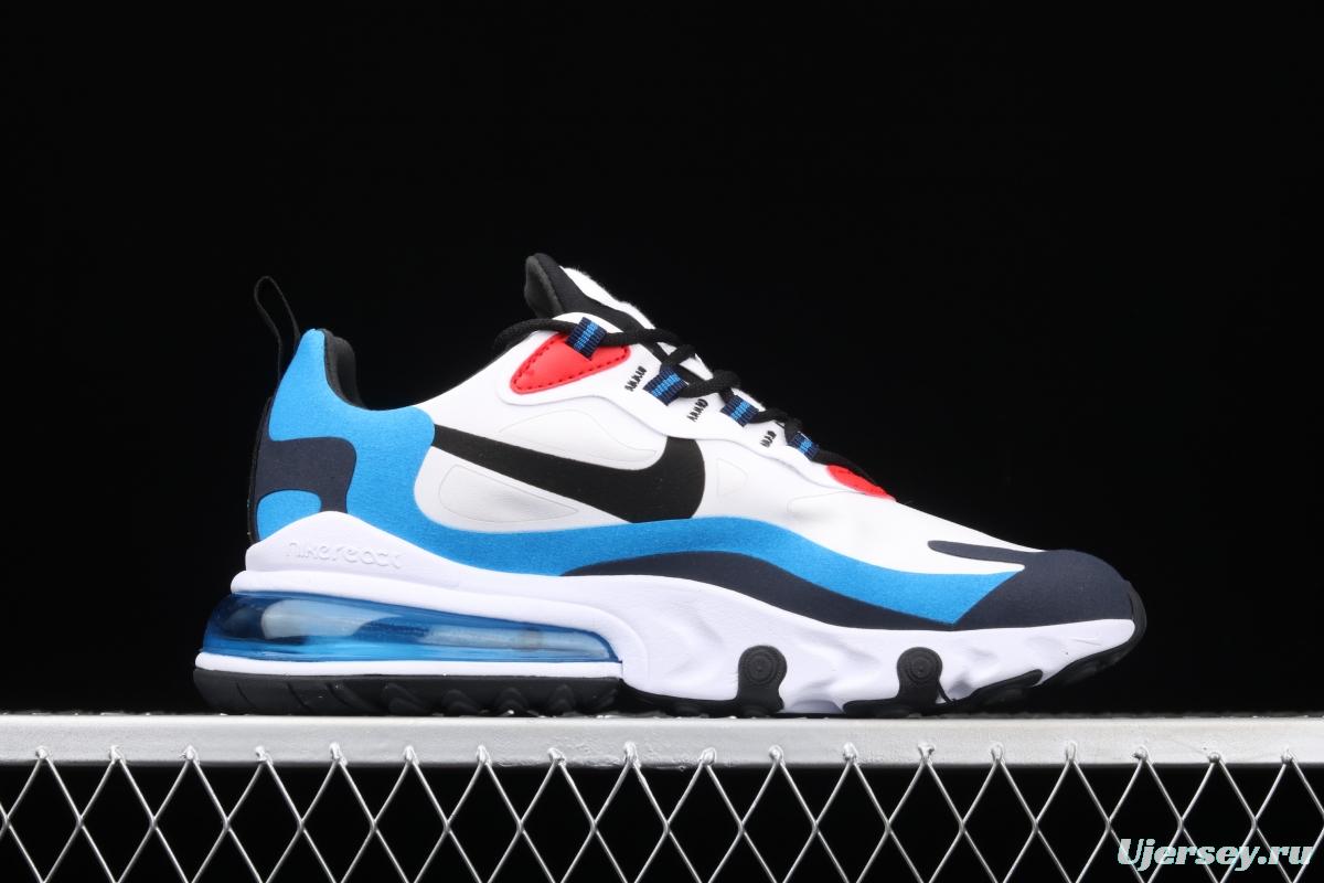 NIKE Air Max 270React new high-frequency mesh hollowing out function half-palm air cushion running shoes DA2400-100