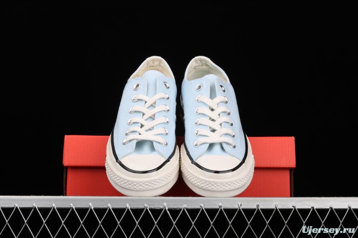 Converse Chuck 70s summer new color water blue new color matching low upper casual board shoes 570789C