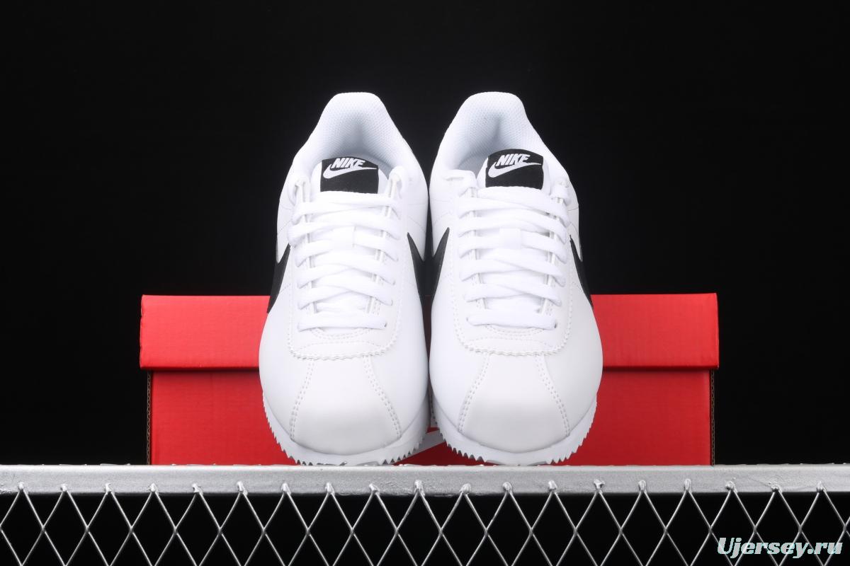NIKE Roshe QS evergreen classic white and black leather soft foam shoes 807471-101