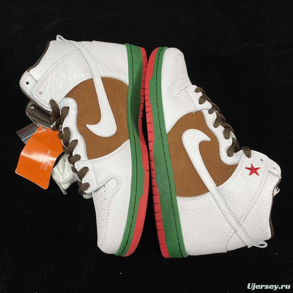 NIKE DUNK SB High Cali (2014) California Slam Dunk Series retro high-top leisure sports skateboard shoes 313171-201