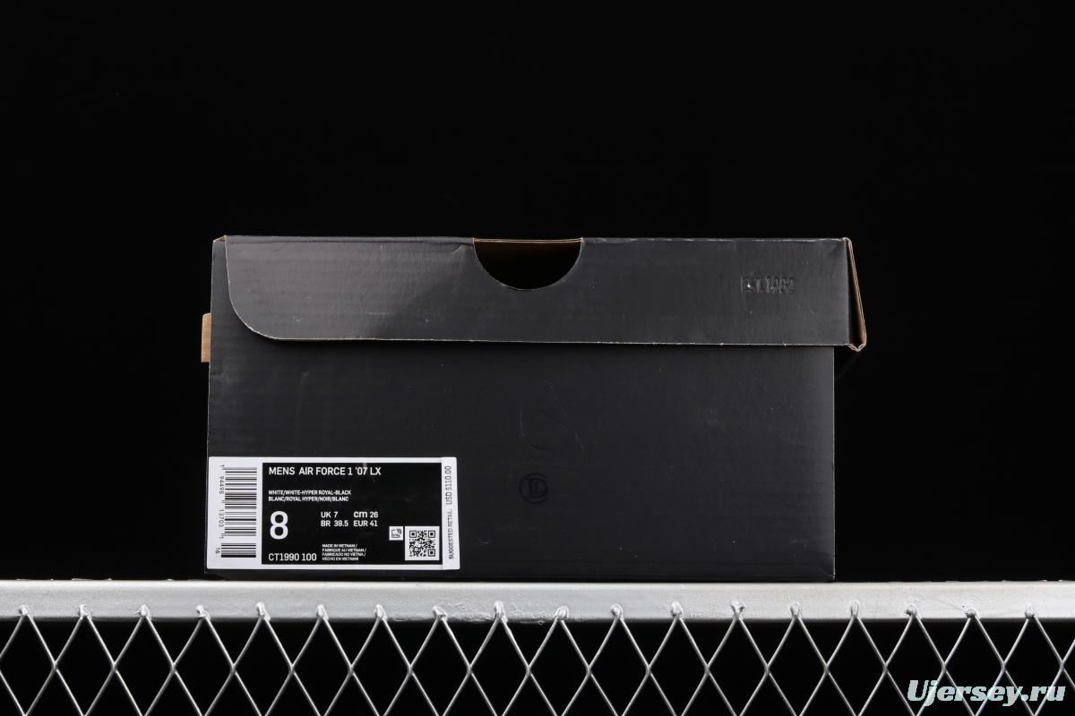 NIKE Air Force 11607 Low All white joint name small silver hook low-top casual board shoes CT1990-100